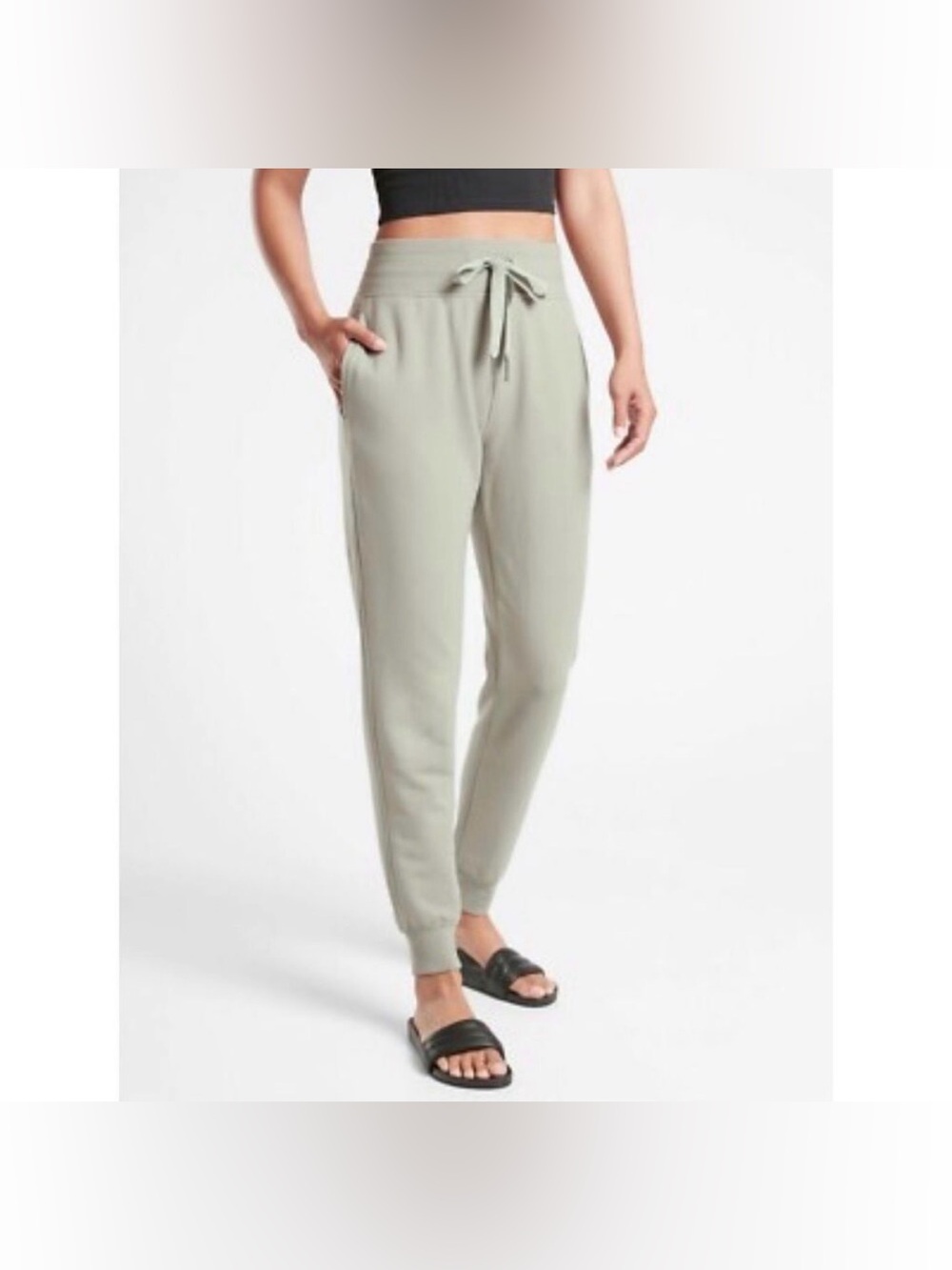 Athleta Light Green Comfy Soft Balance Joggers size Large